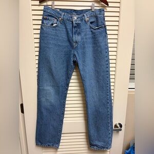 Levis 501 Premium Jeans Button Fly 29x30 Straight Leg San Francisco Big E Denim